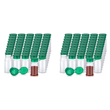 100Pcs Plastic Spice Jars with Shaker Lids Spice Containers Plastic Spice Bottles Seasoning Shaker Jars 100Ml Green