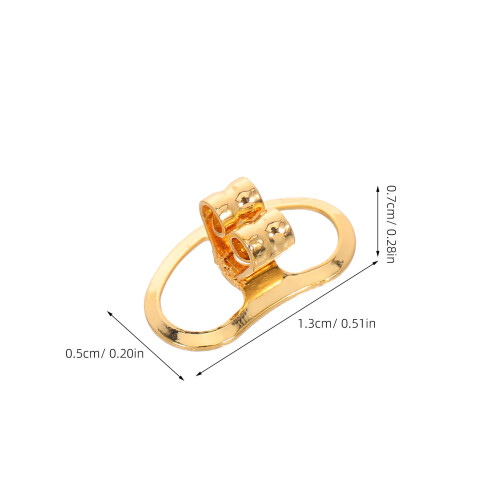10Pcs Adjustable Copper Earring Lifters Heavy Support Backings Gold 1