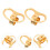 10Pcs Adjustable Copper Earring Lifters Heavy Support Backings Gold 10