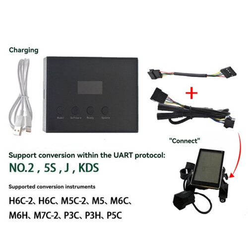 Kit de Programmation et D'Identification de Protocole pour Compteur LCD de Scooter Électrique 24 V/36 V/48 V/60 V, Compatible avec les Modèles