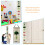Kids Height Growth Chart Wall Hanging Printed Ruler PVC Durable 10