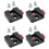 4X 1/4 Universal V Mount Battery Quick Release Plate Adapter Accessories Portable Single Base Black 1