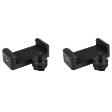 2X 1/4 Tum Flash Varm Sko Skruvadapter Stativfäste Telefonhållare för Dslr-Kamera
