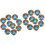 20 Pcs Diy Leather Button Rivets Retro Suitcase Buckle Craft Concho 6