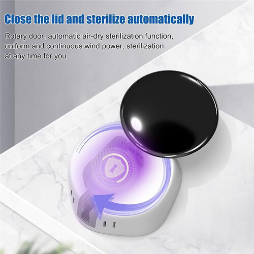 Toothbrush Case Sterilizer, Portable Sterilizer with Fan Drying Function, Suitable for All Toothbrushes 2