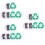 3 Count Trash Can Decals Recycling Sticker Bin Recycle Stickers 7