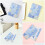 2Pcs Soft Fabric Book Covers Handmade Washable Reusable Multi Color 6