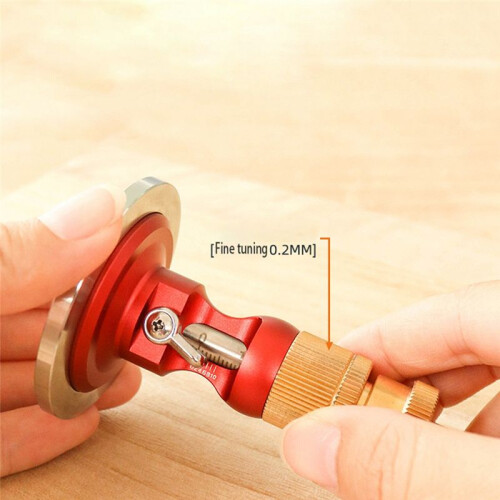 Brass European-Style Scribe High-Precision Scribe Tool Carpentry Parallel  Drawing Mortise Mark Ruler 2