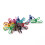 20pcs steel wire clothes pegs multi-purpose clips - random color 9