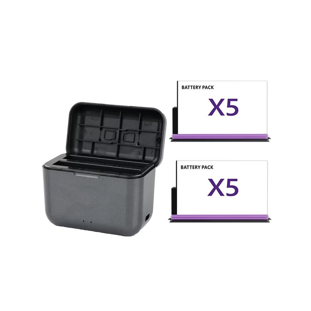 2500Mah Battery For X5 Battery Box Camera 360 Panoramic Action Batteries Charger 2Xbatteries,1Xbattery Box 6033646964362