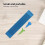 Braille Slate And Stylus Kit Plastic Blue Writing Tool For Learning 5