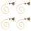 4Pcs Weaving Doorbell Chain For Dogs 6