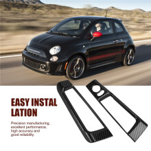 Car Door Rearview Mirror Adjustment Storage Box Frame Cover Trim for 500 2012-2015 Accessories