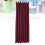 Dark Red Window Curtain Premium Polyester Blackout Drapes for Home 8