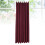 Dark Red Window Curtain Premium Polyester Blackout Drapes for Home 9