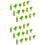 30Pcs Adorable Cactus Rubber Erasers Creative School Student Use 5