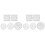 2 Pcs Cord Braiding Knitting Tool Handmade Weaving Disk Bracelet 2