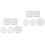 2 Pcs Cord Braiding Knitting Tool Handmade Weaving Disk Bracelet 3