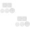 2 Pcs Cord Braiding Knitting Tool Handmade Weaving Disk Bracelet 5