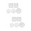 2 Pcs Cord Braiding Knitting Tool Handmade Weaving Disk Bracelet 6