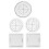 2 Pcs Cord Braiding Knitting Tool Handmade Weaving Disk Bracelet 7