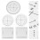 2 Pcs Cord Braiding Knitting Tool Handmade Weaving Disk Bracelet 10