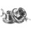 2Pcs Silver Barbell Screw Nuts Double Lock Design Prevent Weight Shake 3
