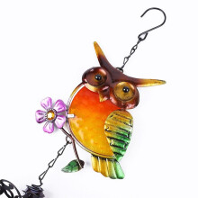 Home Fashion Decoration Metal Wind Chime Owl Wind Chime Garden Outdoor Decoration Pendant Gift Accessories Tools B