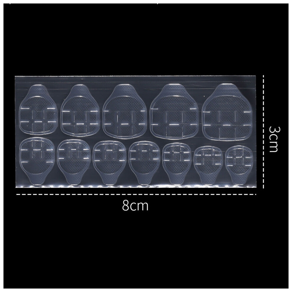 Dachuang Beauty (12 Stickers) Sticky Transparent Press-On Nail Tabs