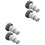 4Pcs Grey Rubber Pool Pump Adapters for Outdoor Filter Hose Connection 5
