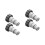 4Pcs Grey Rubber Pool Pump Adapters for Outdoor Filter Hose Connection 6