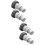 4Pcs Grey Rubber Pool Pump Adapters for Outdoor Filter Hose Connection 9