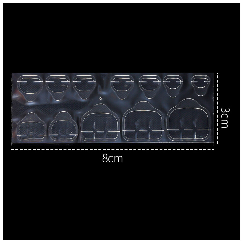 Reach-Tools (12 Stickers) Sticky Transparent Press-On Nail Tabs