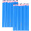 24Pcs Blue Wax and Paper Crayons Drawing Pens for Multi-Surface 7