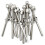 20 Pairs 1/8 inch Cable Railing Kits 30 Degree Beveled Washer Threaded Stud Tension End Fitting Terminal for Decking 3