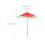 100Pcs Assorted Color Umbrella Cupcake Toppers Disposable Drink Picks 3