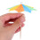 100Pcs Assorted Color Umbrella Cupcake Toppers Disposable Drink Picks 4