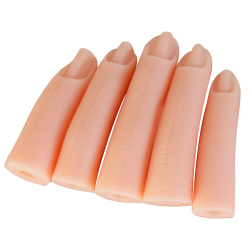 5pcs manicure practice fingers for nail art training (complexion) 2