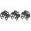 30Pcs Black Plastic Mic Cable Clips Durable Cable Organizer for Home 6