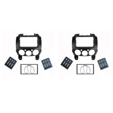 2X DVD Frame Audio Fitting Adaptor Dash Trim Facia Panel Stereo Radio Dash Trim for  2 2010 Demio 2007+ 178X102mm