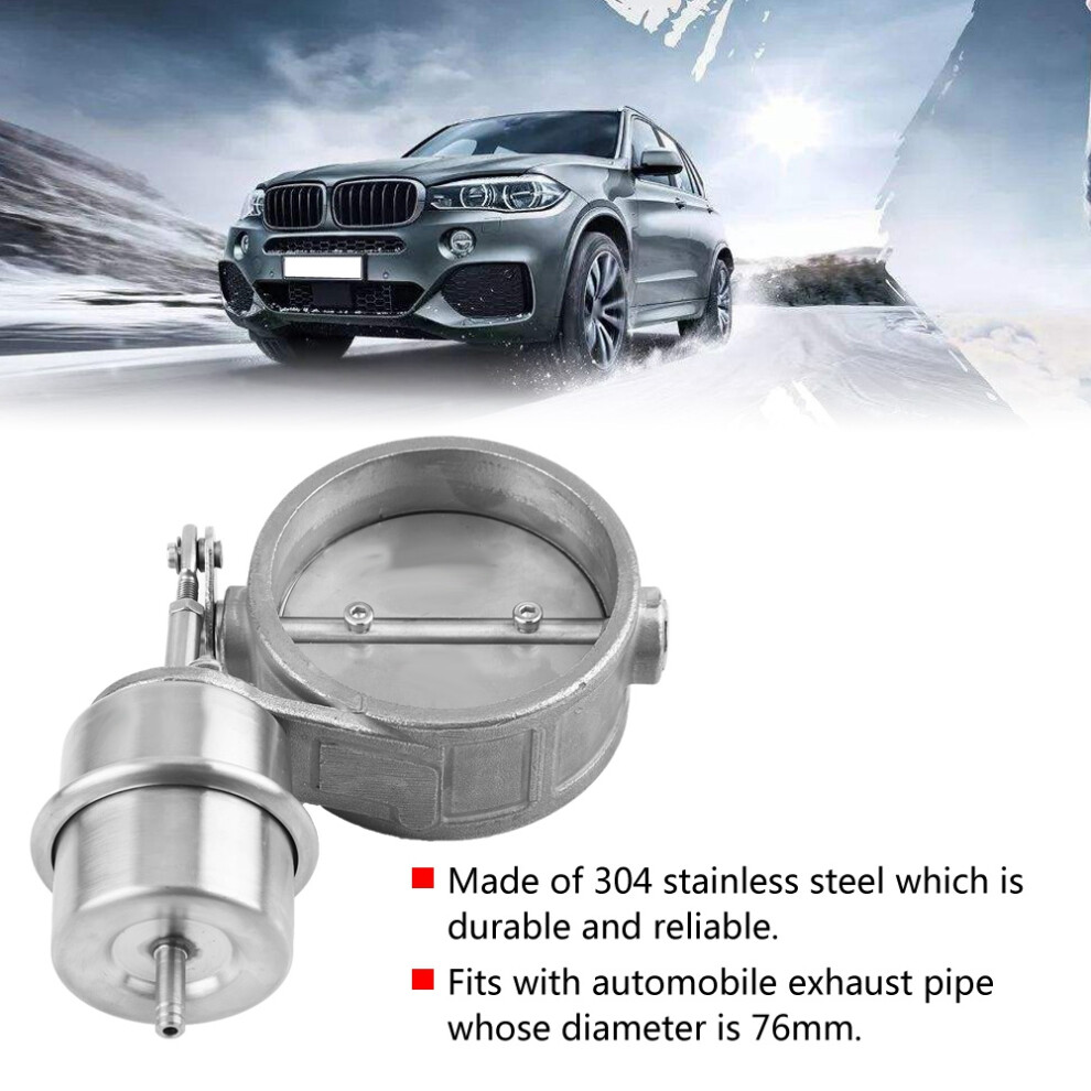 3-Inch Stainless Steel Vacuum Activated Exhaust Cutout | Automotive Exhaust Valve 6931393286228