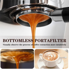 54mm Bottomless Portafilter, Espresso Bottomless Portafilter with Puck Screen and Stainless Steel Filter Basket