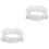 2Pcs Easy Install Portable Ac Exhaust Hose Adapter in White 5