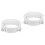 2Pcs Easy Install Portable Ac Exhaust Hose Adapter in White 6