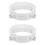 2Pcs Easy Install Portable Ac Exhaust Hose Adapter in White 7