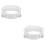 2Pcs Easy Install Portable Ac Exhaust Hose Adapter in White 8