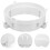2Pcs Easy Install Portable Ac Exhaust Hose Adapter in White 10