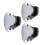 6Pcs Bathroom Silver ABS Shower Head Bases Adjustable Wall Holders 2