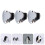 6Pcs Bathroom Silver ABS Shower Head Bases Adjustable Wall Holders 11