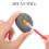 8Pcs Hand-Painted Rocks For Kids 3-5Cm Mixed Color 8